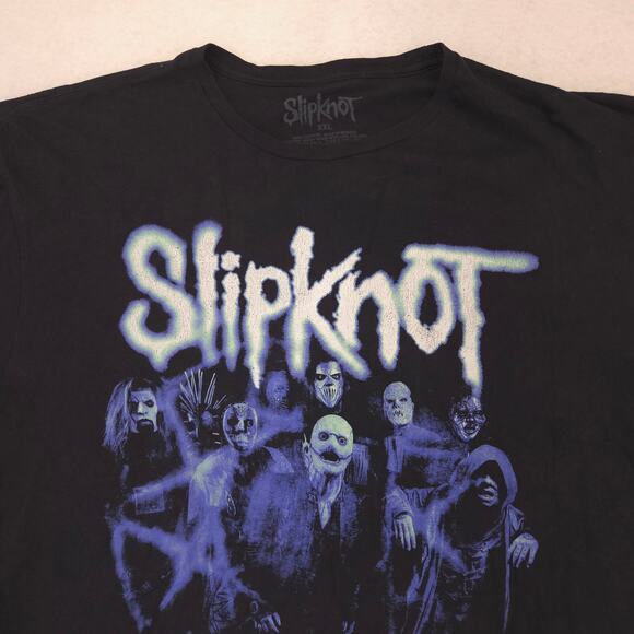 Slipknot Short Sleeve Casual Band Graphic T-Shirt Adult Mens Size 2XL Black - Picture 1 of 9